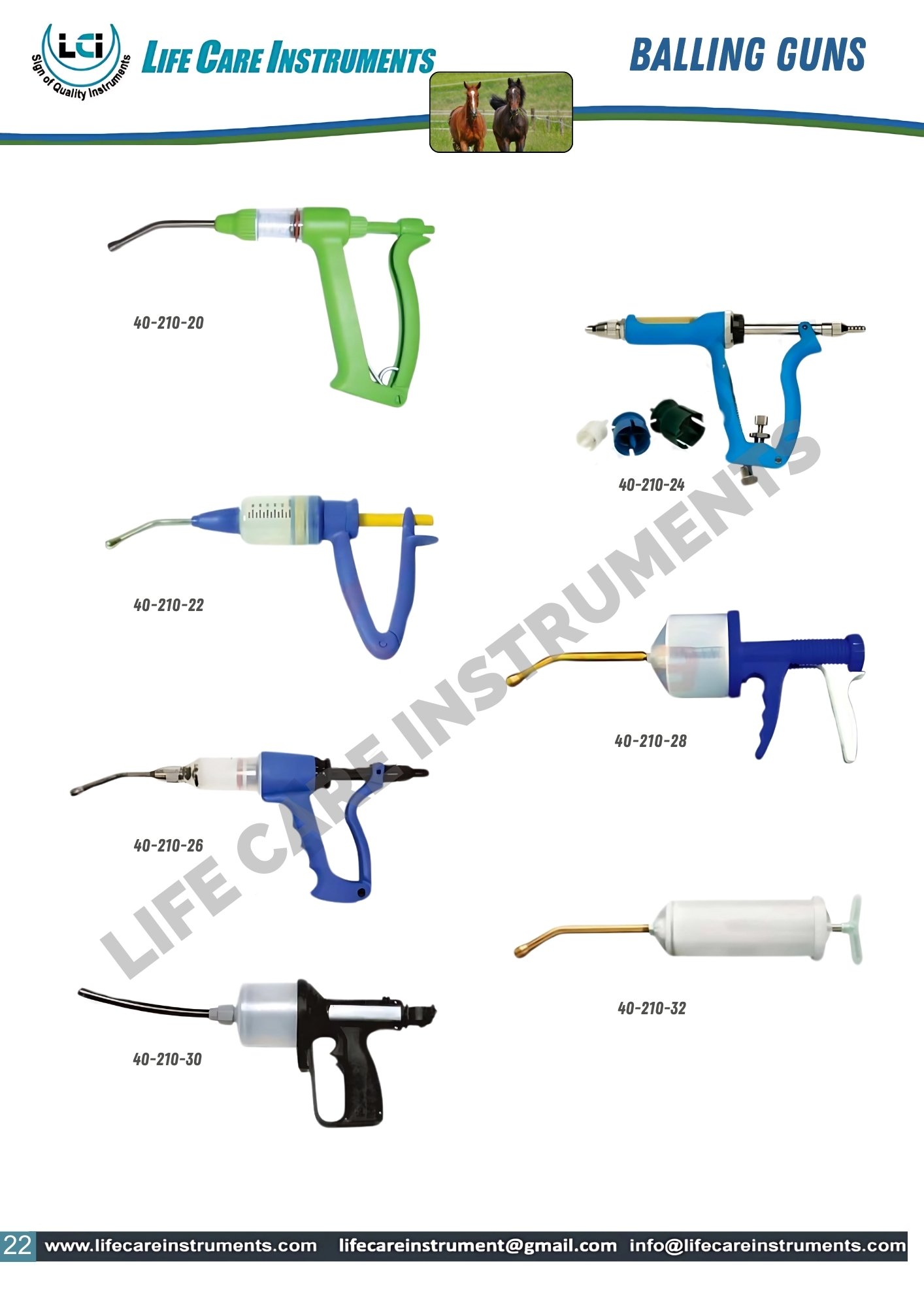 Enhance your animal care routine with these reliable Balling Guns from Life Care Instruments. Our bolus administration tools make dosing easy and efficient. A must-have for any animal lover or farmer. Shop now and keep your furry friends healthy and happy!