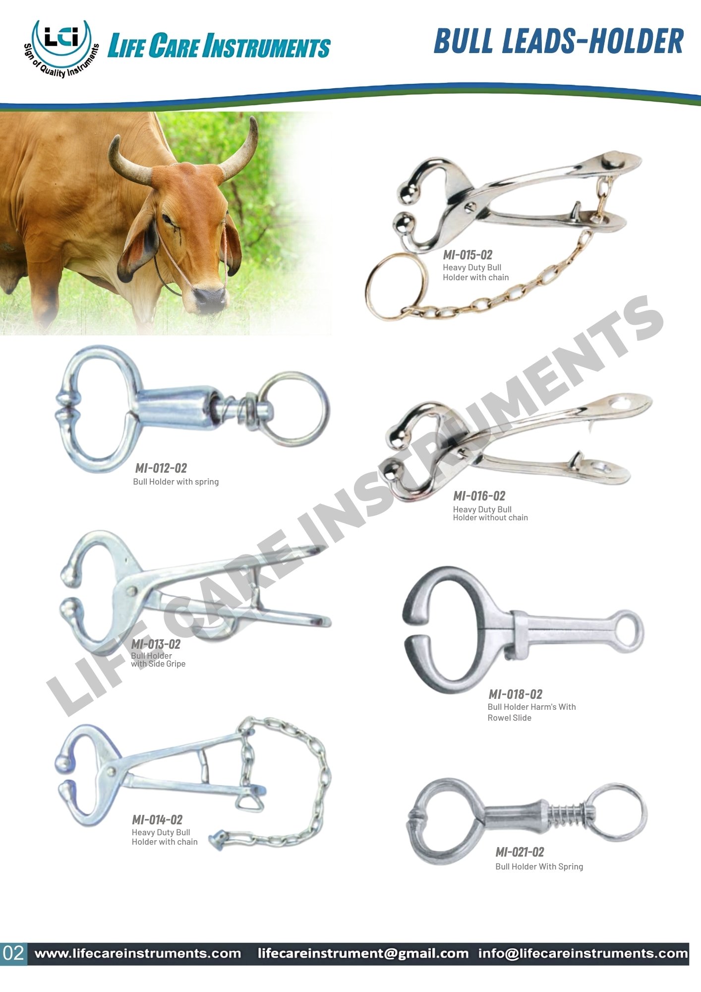 Upgrade your livestock handling with our premium Bull Leads-Holders from Life Care Instruments! Designed for superior control and safety, these essential tools are a must-have for any farm or ranch. Shop now and experience the difference in quality and performance!