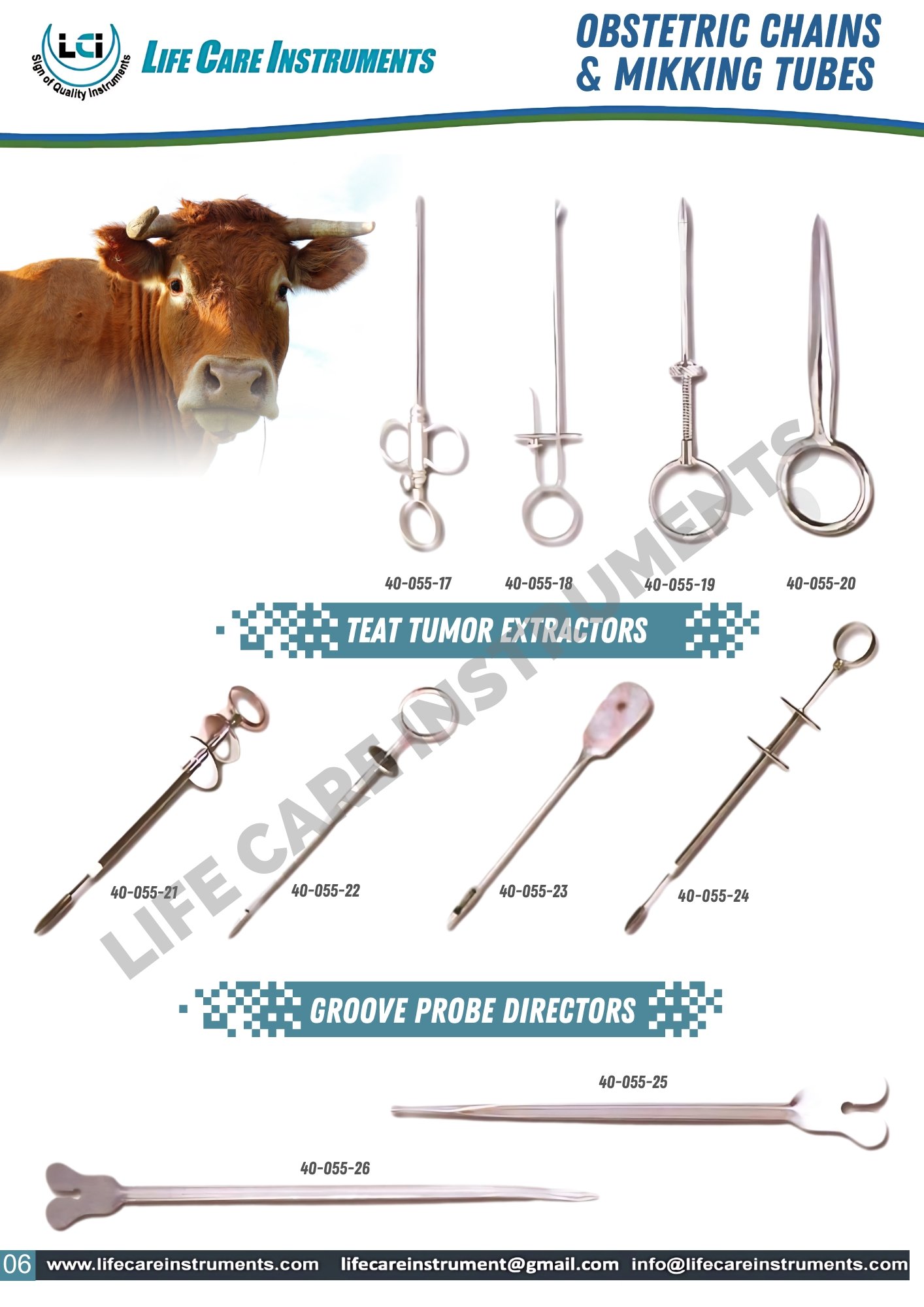 Enhance your veterinary practice with our premium Obstetric Chains, Milking Tubes, & Teat Tumor Extractors. Essential tools for livestock professionals. Shop now!
