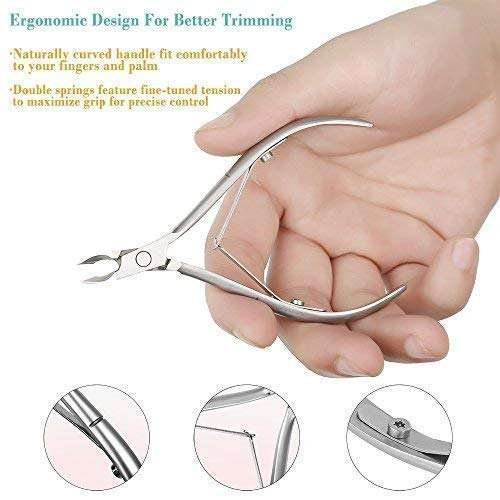 stainless steel cuticle trimmer for professional nail care